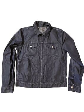 GAP Zip Front Denim Jacket. MEDIUM. Blue.